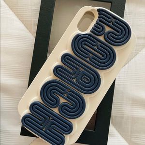 Coach blue Iphone XR logo phone Case